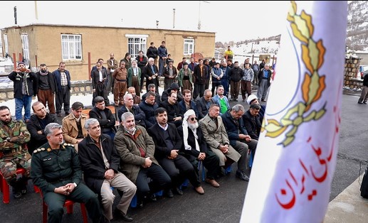 افتتاح مدرسه ۳کلاسه شهدای بانک ملی در روستای مرزی کانی میران مریوان