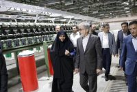 بازدید مدیرعامل بانک صنعت ومعدن از روند پیشرفت احیا و بازآفرینی شرکت صنایع پوشش ایران