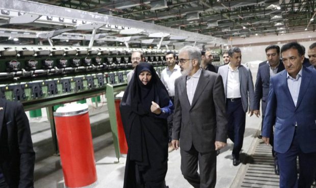 بازدید مدیرعامل بانک صنعت ومعدن از روند پیشرفت احیا و بازآفرینی شرکت صنایع پوشش ایران