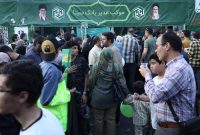 برپایی موکب پذیرایی بانک سینا به‌مناسبت مهمانی ۱۰ کیلومتری عید غدیر