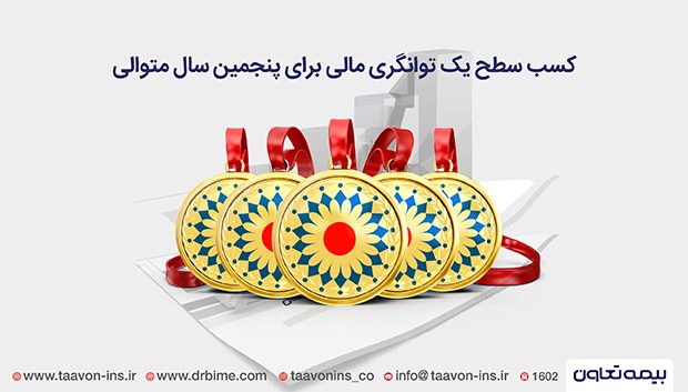 بیمه تعاون برای پنجمین سال متوالی در سطح یک توانگری مالی قرار گرفت