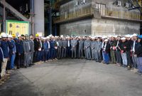 دیدار نوروزی مدیرعامل شرکت توسعه آهن و فولاد گل‌گهر با کارکنان و پرسنل خطوط تولید