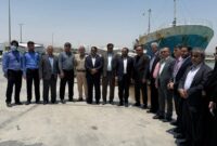بازدید مسئولان کشوری و استانی از بندر چارک برای بررسی ایجاد مرز رسمی
