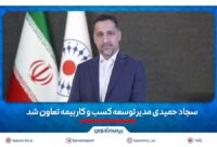 “سجاد حمیدی” مدیر توسعه کسب و‌ کار بیمه تعاون شد