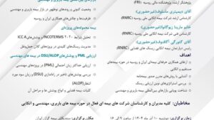 سمینار بین‌المللی تخصصی بیمه‌های باربری، مهندسی و هوا فضا