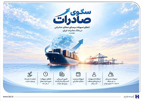 پرداخت تسهیلات صادرات محور بانک صادرات ایران با بسته اعتباری سکو پرداخت تسهیلات صادرات محور بانک صادرات ایران با بسته اعتباری سکو